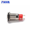 4 Pin 12mm Small Waterproof Hight Flat Led Illuminated Metal Push Button
