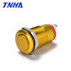 TH12A-G10FDY DC 12V-36V IP65 12mm Small Waterproof Hight Flat Led Metal Push Button Power Momentary Pushbutton Switch with Light