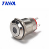 TH12A-P10FD DC 12V-36V IP65 12mm Small Waterproof Flat Led Illuminated Metal Push Button 