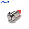 4 Pin 12mm Small Waterproof Hight Flat Led Illuminated Metal Push Button