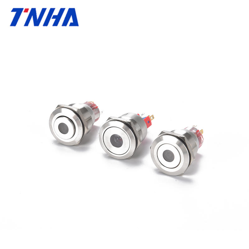 Pushbutton Customizable Plastic On-off Switch with Led Indicator