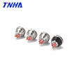 30mm LED Light Flat Metal Push Button Reset