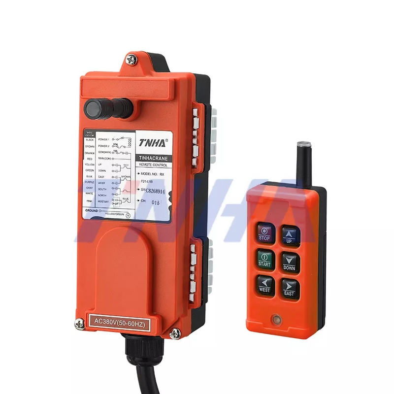 TNHA1 F21-E1B 6 Channel Wireless Rf Remote Control Switch Control Circuit of Crane 24 Volt Radio Remote Control for Gantry Crane