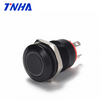 H12A-P10FE DC 12V-36V IP65 12mm Black Waterproof Flat Led Illuminated Metal Push Button