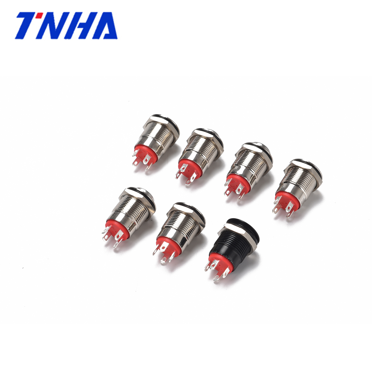 TNHA12 IP65 12mm Waterproof Led Illuminated Metal Push Button