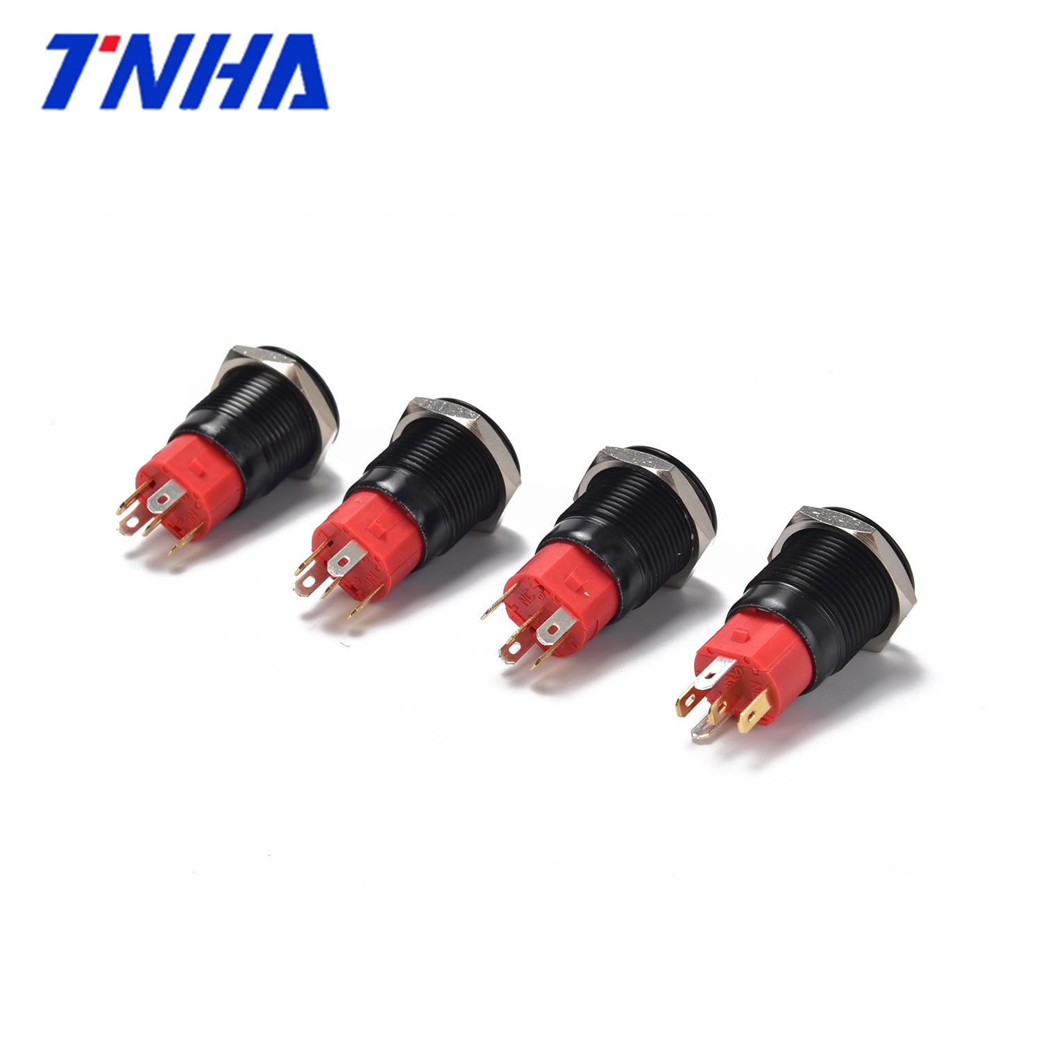 IP65 16mm Good Quality Black Metal Pushbutton Switch
